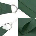 Voile parasol tissu oxford triangulaire 5x5x6 m vert foncé