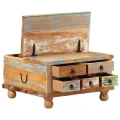 Table basse Bois de récupération 70 x 70 x 38 cm