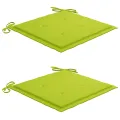 Ensemble à manger d'extérieur pliable avec coussin 3 pcs Teck