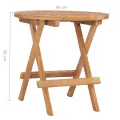 Ensemble à manger d'extérieur pliable avec coussin 3 pcs Teck
