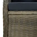 Ensemble à manger de jardin 5 pcs Marron