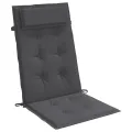 Coussins de chaise à dossier haut lot de 4 anthracite