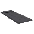 Coussins de chaise à dossier haut lot de 4 anthracite