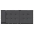 Coussins de chaise à dossier haut lot de 4 anthracite