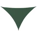 Voile parasol tissu oxford triangulaire 4x4x5,8 m vert foncé