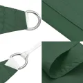 Voile parasol tissu oxford triangulaire 4x4x5,8 m vert foncé