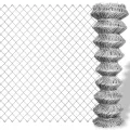Clôture à mailles losangées Acier galvanisé 25x1 m Argenté