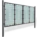 Portail simple de clôture Noir 300x175 cm