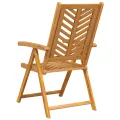 Chaises de jardin inclinables 6 pcs en bois acacia massif