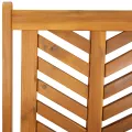 Chaises de jardin inclinables 6 pcs en bois acacia massif