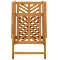 Chaises de jardin inclinables 6 pcs en bois acacia massif