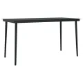 Ensemble à manger de jardin 5 pcs Marron et noir