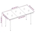 Ensemble à manger de jardin coussins 7 pcs Résine tressée Verre
