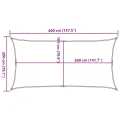 Voile d'ombrage 160 g/m² Vert foncé 2x4 m PEHD