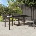 Table à manger de jardin Marron 190x90x75 cm Poly Rattan