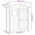 Abri de stockage de jardin Bois de pin imprégné