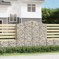 Paniers à gabions arqués 13 pcs 200x30x180/200 cm Fer galvanisé