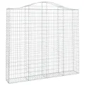 Paniers à gabions arqués 13 pcs 200x30x180/200 cm Fer galvanisé