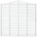 Paniers à gabions arqués 13 pcs 200x30x180/200 cm Fer galvanisé