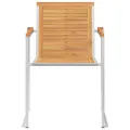 Chaises de jardin lot de 8 avec coussins Bois de teck massif