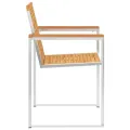 Chaises de jardin lot de 8 avec coussins Bois de teck massif