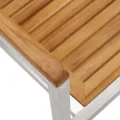 Chaises de jardin avec coussins lot de 2 Teck solide et acier