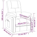 Fauteuil de massage Vert foncé Tissu