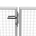 Porte de jardin Acier galvanisé 415x225 cm Argenté