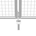 Porte de jardin Acier galvanisé 415x225 cm Argenté