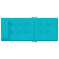 Coussins de chaise à dossier haut lot de 6 turquoise