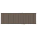 Chaise longue double et coussins taupe Bois de pin imprégné