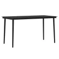 Ensemble à manger de jardin avec coussins 5 pcs Noir