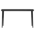 Ensemble à manger de jardin avec coussins 5 pcs Noir