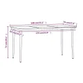 Ensemble à manger de jardin avec coussins 5 pcs Noir