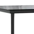 Ensemble à manger de jardin coussins 5 pcs noir et gris