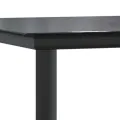 Ensemble à manger jardin 3pcs avec coussins noir et gris