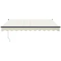 Auvent rétractable automatique crème 3,5x2,5 m