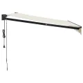 Auvent rétractable automatique crème 3,5x2,5 m