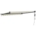 Auvent rétractable automatique crème 3,5x2,5 m