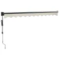 Auvent rétractable automatique crème 3,5x2,5 m