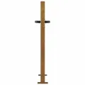 Portail de jardin 105x80 cm acier corten conception d'herbe