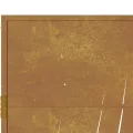 Portail de jardin 105x80 cm acier corten conception d'herbe