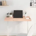 Dessus de table 80x50x(2-6) cm bois de chêne massif non traité