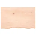Dessus de table 80x50x(2-6) cm bois de chêne massif non traité