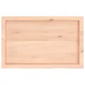 Dessus de table 80x50x(2-6) cm bois de chêne massif non traité
