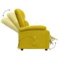 Fauteuil de massage Jaune Velours