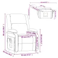 Fauteuil de massage Jaune Velours