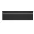 Auvent rétractable manuel avec store et LED 5x3 m Anthracite