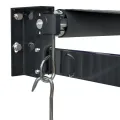 Auvent rétractable anthracite 4,5x3 m tissu et aluminium
