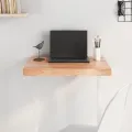 Dessus de table marron clair bois chêne massif traité